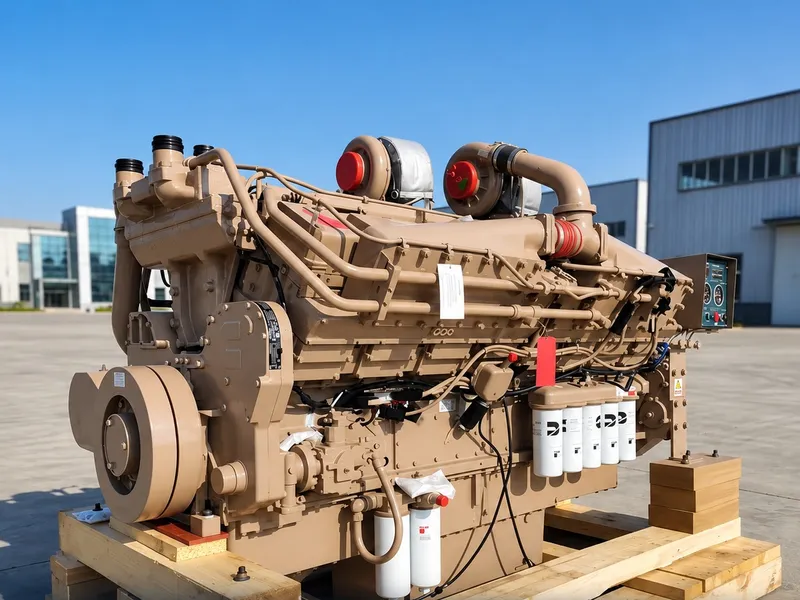 Motor industrial sobre estiba para mantenimiento